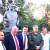Борис Литвинов, Александр Парецкий, Эдуард Якубовский и другие на открытии памятника Ханжонкову